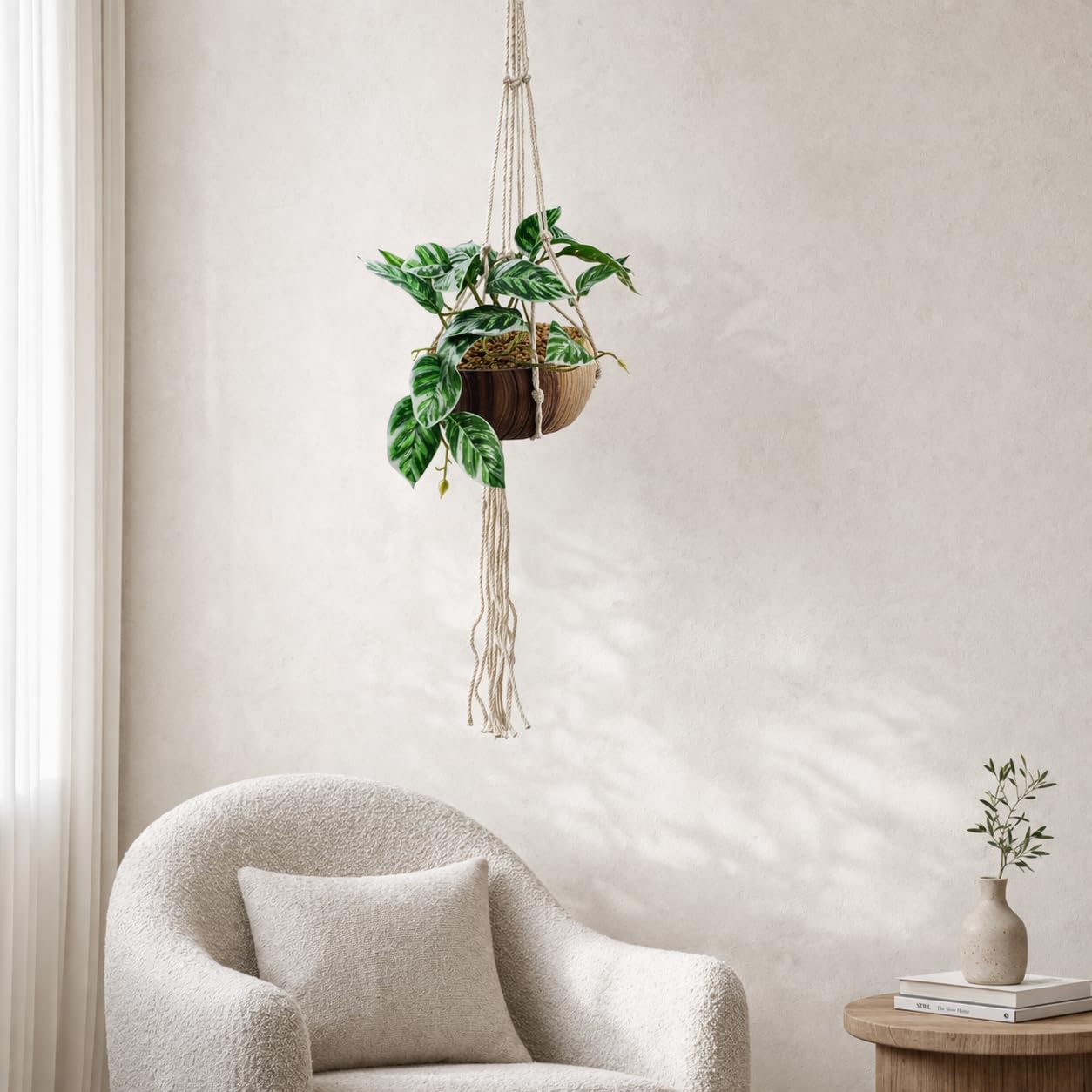 Leaf 85Cm Hanging Pothos Plant Planter 85Cm Hanging Artificial Potted Pothos Plant With Planter