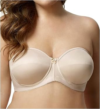 4820 ELILA MICROFIBER STRAPLESS BLACK