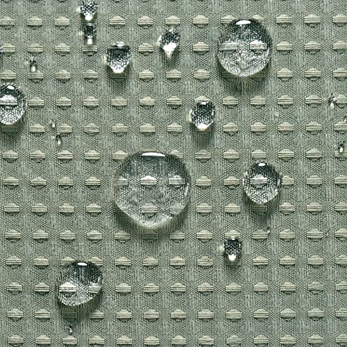 Image of Waffle Weave Fabric Shower Curtain Heavyweight 230 GSM, Hotel Luxury, Machine Washable, Sage Green Pique Diamond Pattern, 71 x 72 inches Decorative Bathroom Curtains