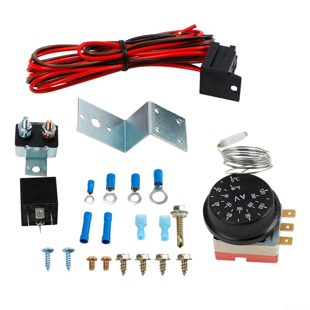Kit relais de contrôle de refroidissement réglable pour ventilateur 12V