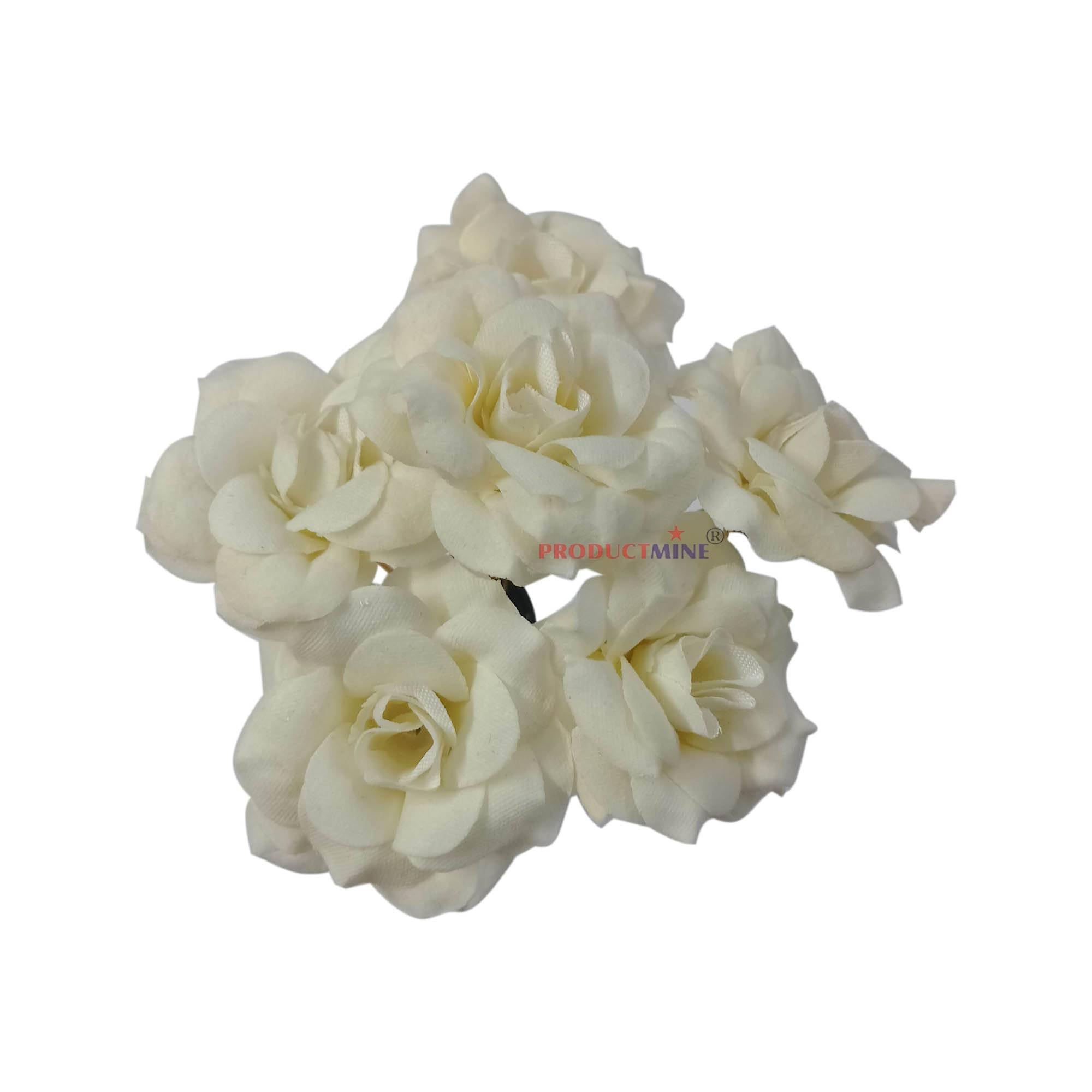 PRODUCTMINE® Bridal Hair Pin Bun Pin Accessories/Fancy Golden Juda Pins with Artificial WHITE Rose Hair Pin for Women and Girls hair pins for women wedding - Set of 6 PCs (B0CLJCF2MQ) Amazon Price History, Amazon Price Tracker