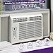 Mxclimate Window Air Conditioner Side Panels with Frame,Window AC Accordion Filler Curtain Kit,Adjustable Insulation Panels for Window AC Seal Replacement Screen (5,000 BTU)