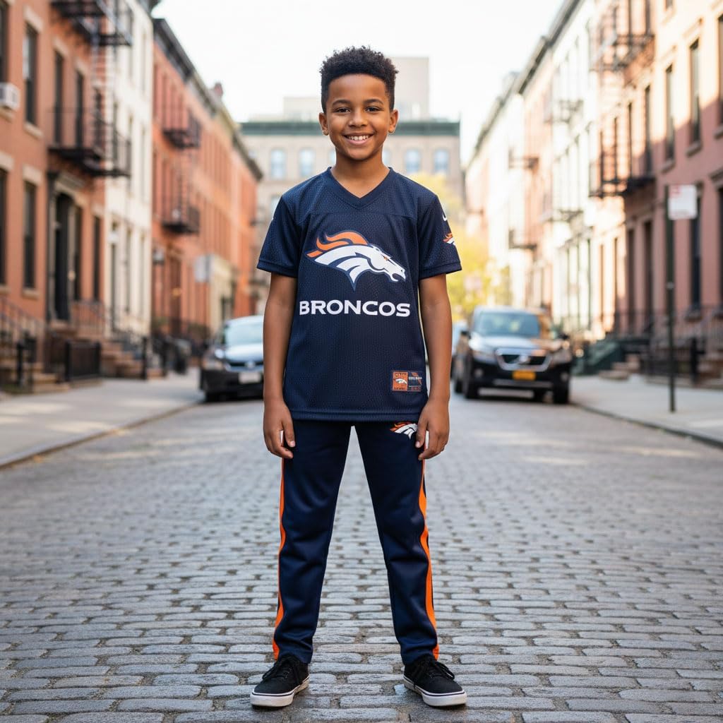 Ultra Game Youth NFL Official Uniform Set - Includes Super Soft Jersey, Pants, Iron on Numbers & Team Sticker Set