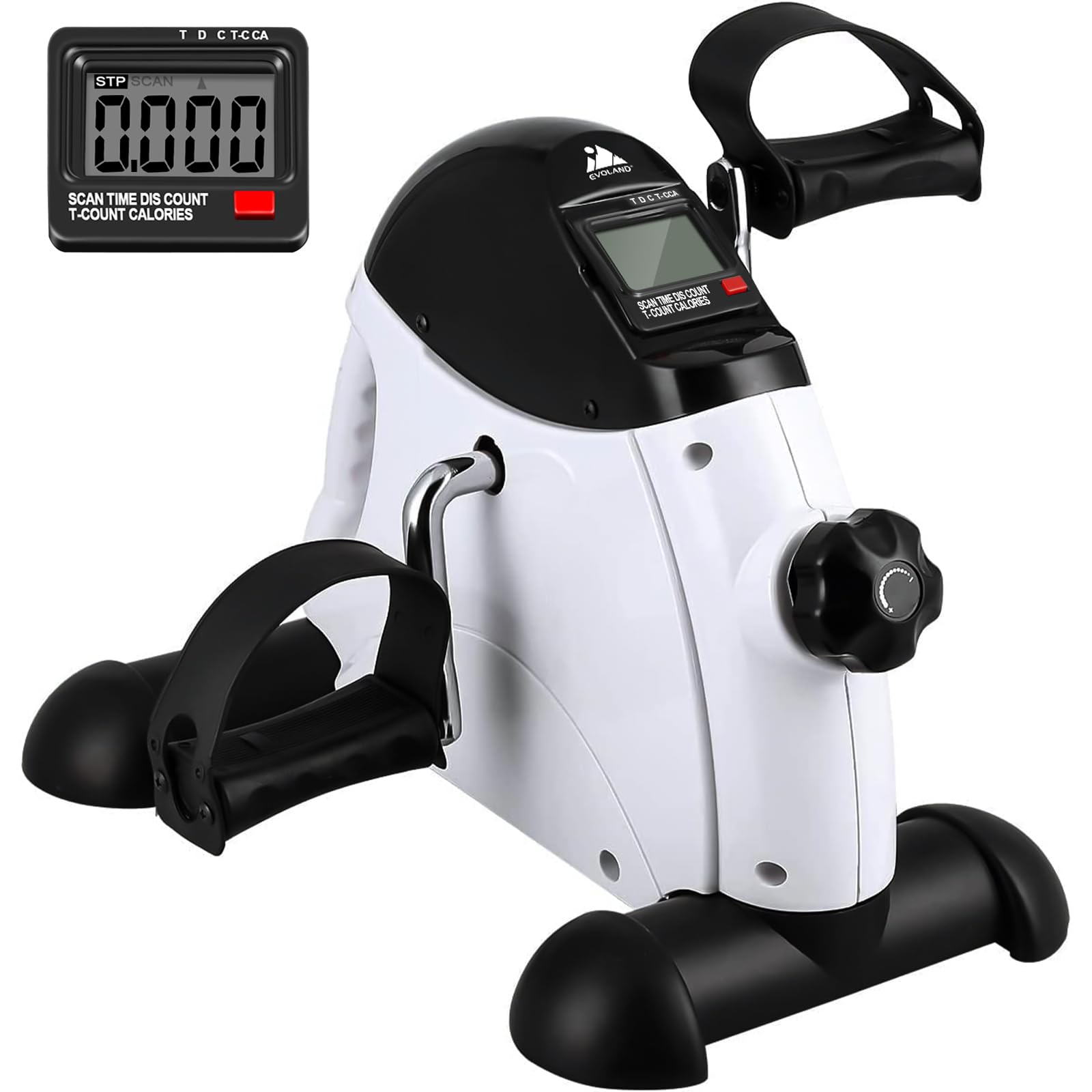 EVOLAND Heimtrainer Mini Fitnessbike Pedaltrainer Arm Beintrainer LCD Display Hometrainer Fitnessgerät