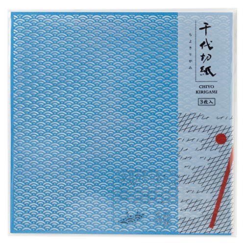 Amazon | 千代切紙青海波 (BFCK-011)レーザー加工による切り絵の
