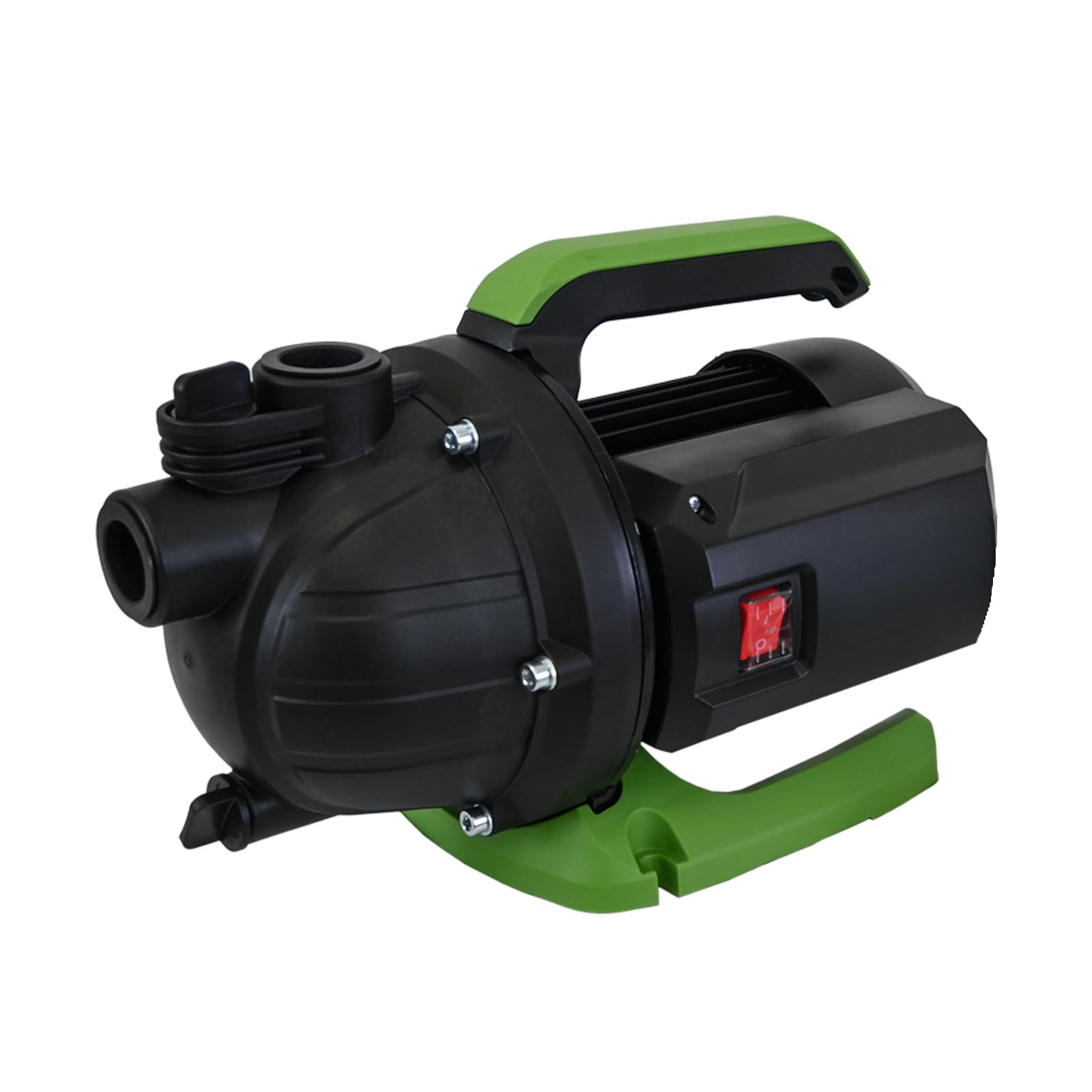 TRUTZHOLM Gartenpumpe 600 W 3000 l/h Förderhöhe 43 m Förderdruck max. 4,4 bar 1" Anschluss Jetpumpe Druckpumpe Saugpumpe zur Gartenbewässerung inkl. praktischem Handgriff und stabilem Pumpenfuß