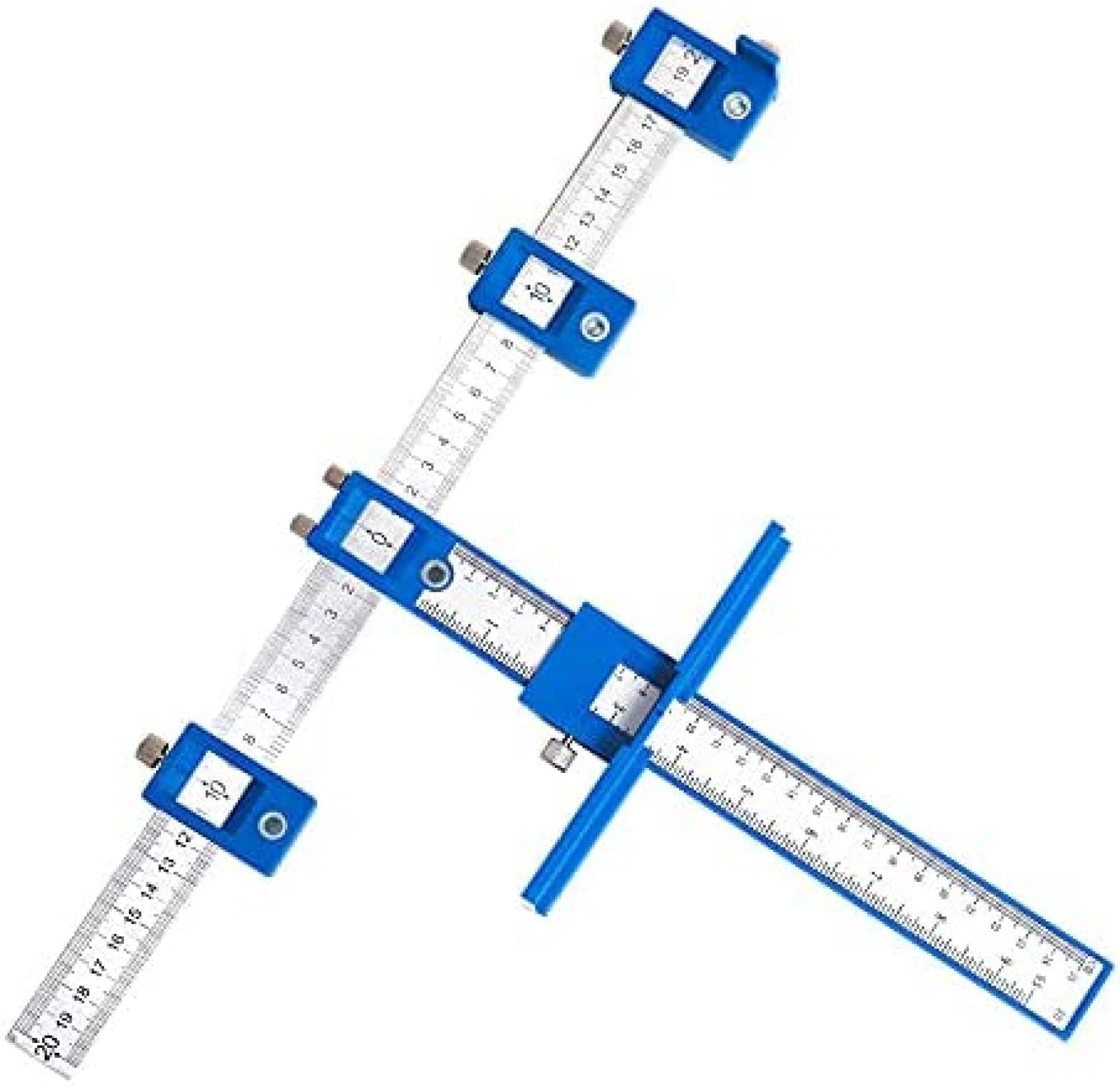 Herramientas De Posición, Plantilla Ajustable para Herrajes para Gabinetes, Guía De Broca Ajustable para Instalación De Perillas, Tiradores Y Manijas De Gabinetes, para Instaladores De Cocina, Carpi