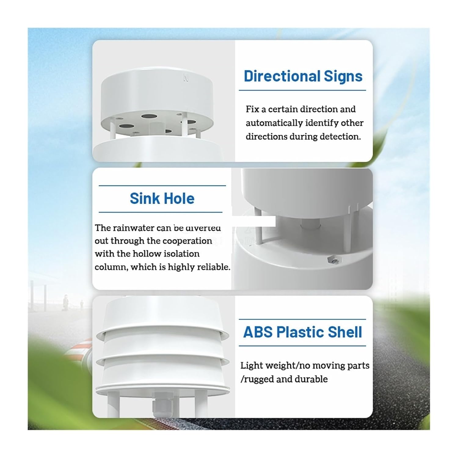 0-40m/s Wind Speed and Direction Sensor Module Weather Station Transmitter Output RS485 0-5V 0-10V 4-20mA for Industry(4-20mA Output)
