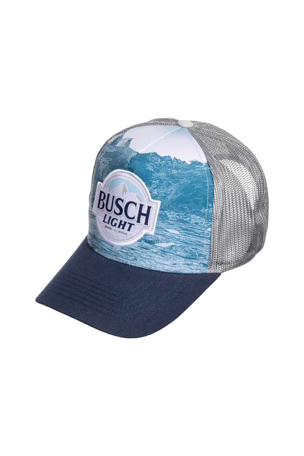Calhoun Busch Light Mountain Logo Trucker Baseball Hat Busch Light