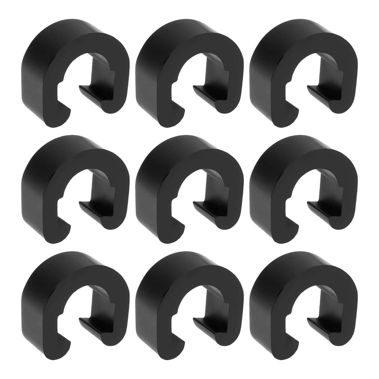 AS Axis Spindleon 50pcs Bicycle C-Clips 12x11x6mm Housing Hose Guide Clamps for Hydraulic Brake Lines and Mechanical Brake Cables