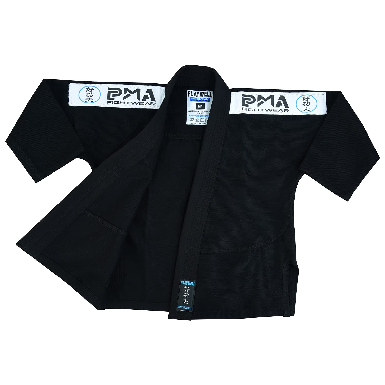 Uniforme jiu jitsu jitsu per bambini Elite BJJ Gi Pearl Weave - nero