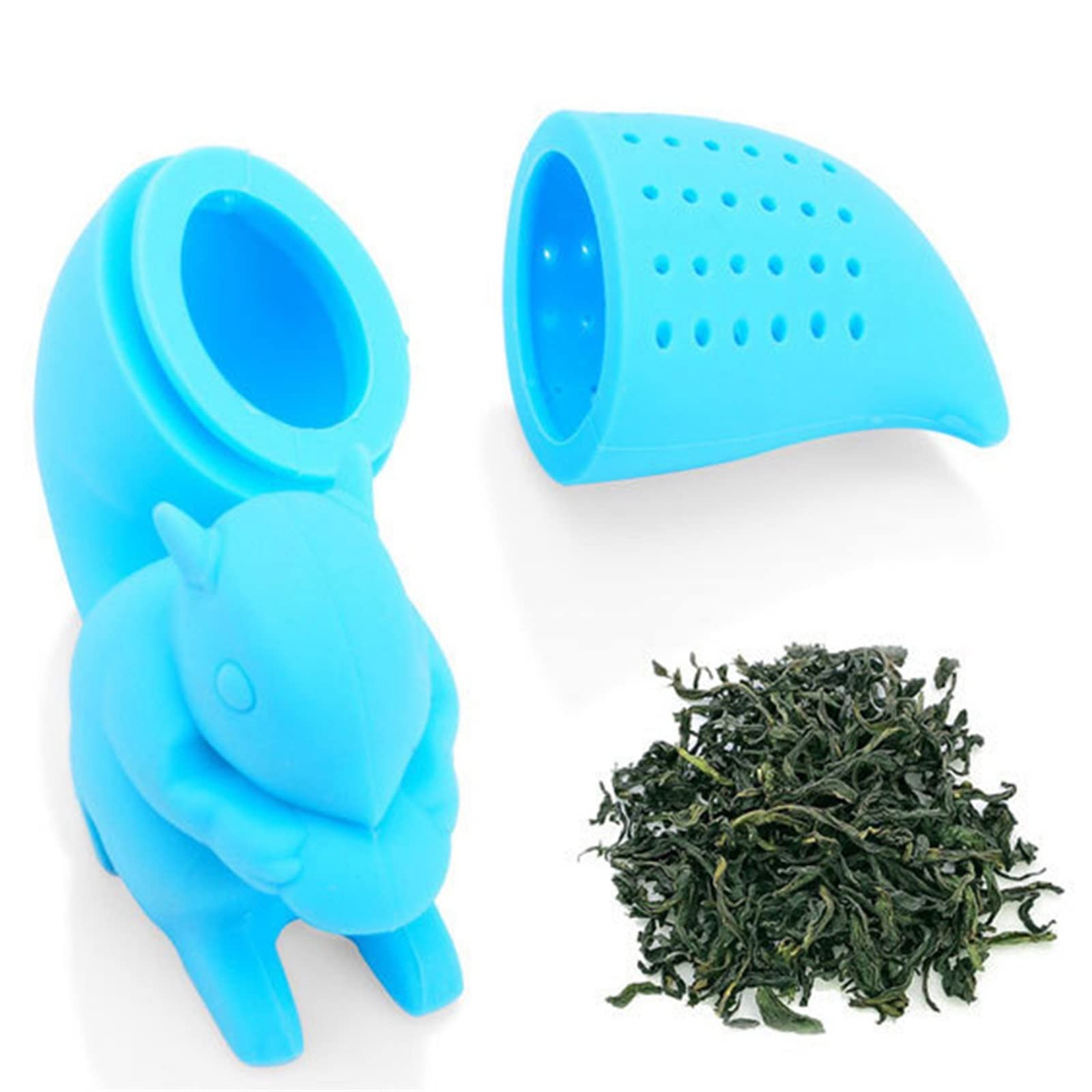 Infuseur à thé en silicone en forme de feuille pour thé ou café