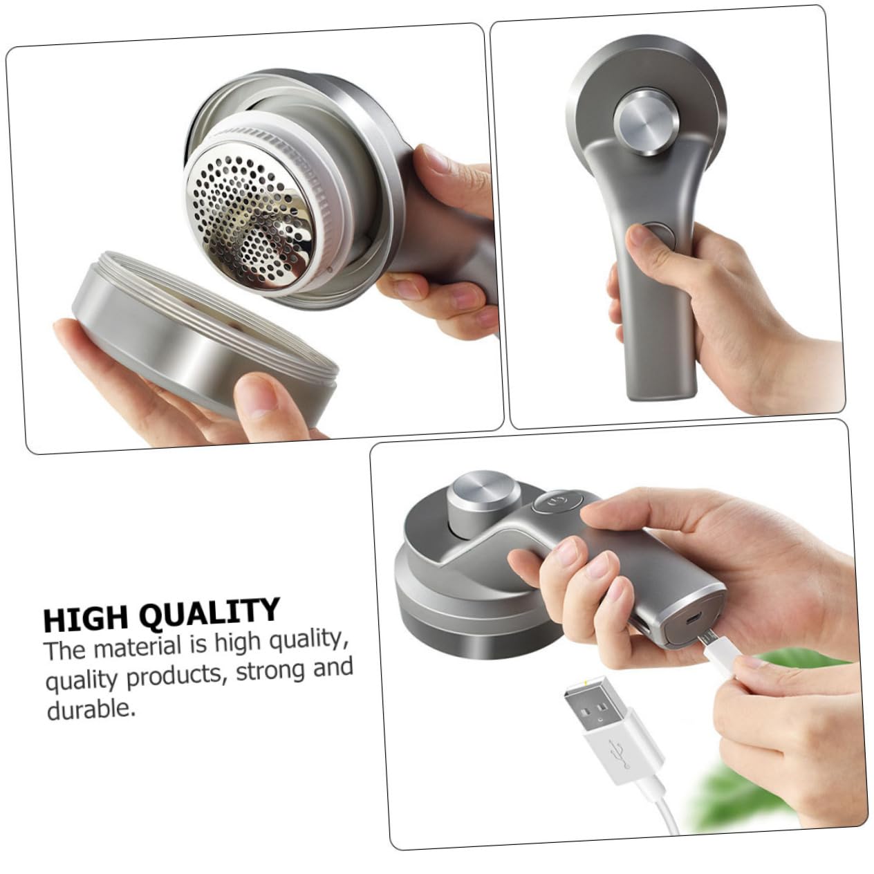 Healeved 1pezzi Rasoio Ricaricabile Per Levapelucchi Portatile Design Usb Ricaricabile Per Maglioni Coperte e Tendaggi