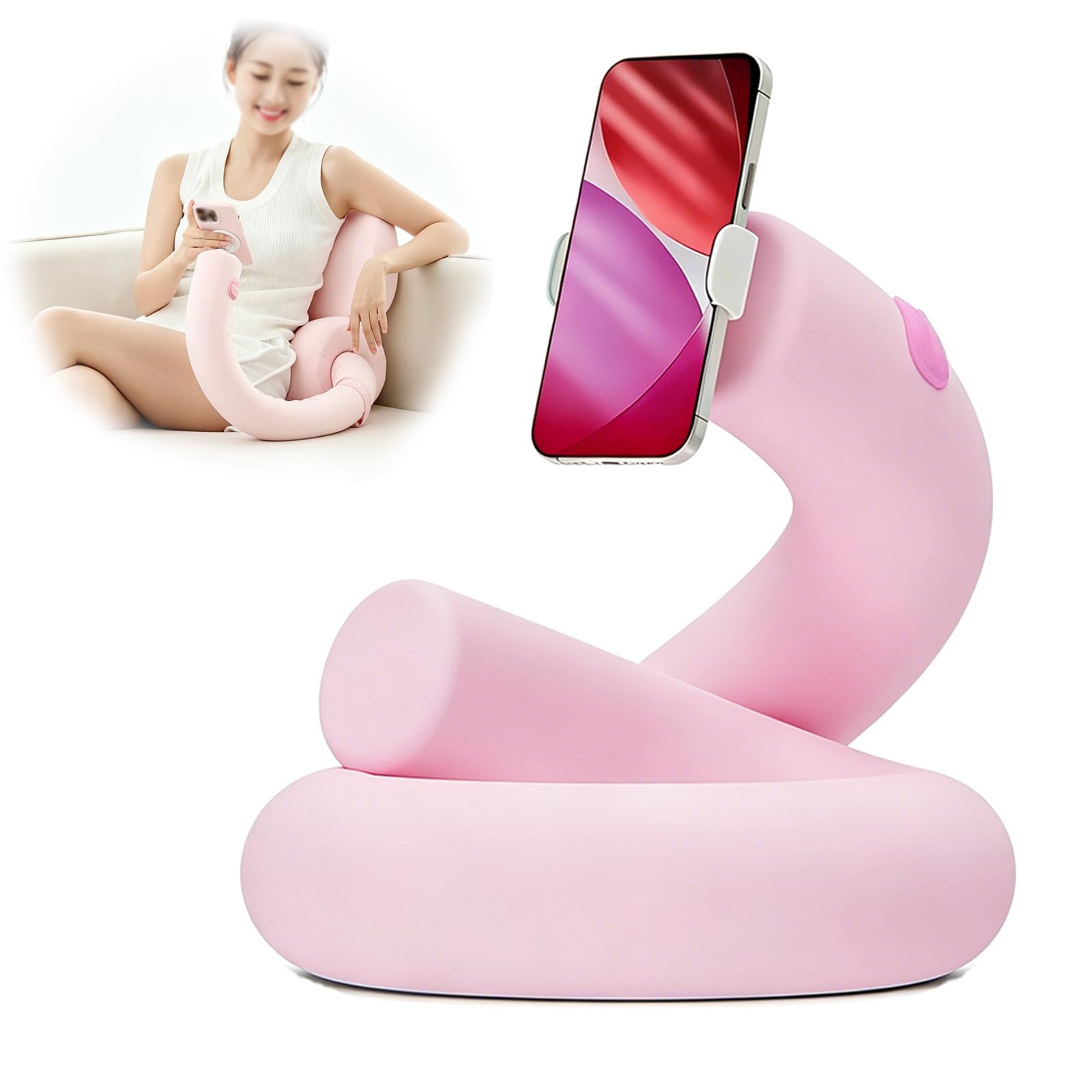 Support-coussin pour lit et repose-livre mains libres avec pince universelle ajustable