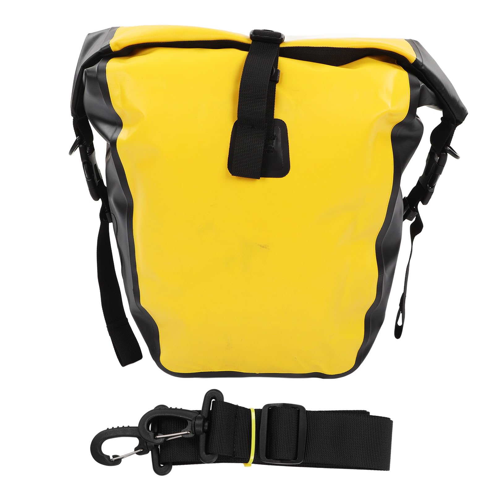 Sakwa Rowerowa Żółta Torba na sakwę rowerową 500D PVC Doskonała trwałość Podczas Jazdy na Długich Dystansach (Pojemność 25L)