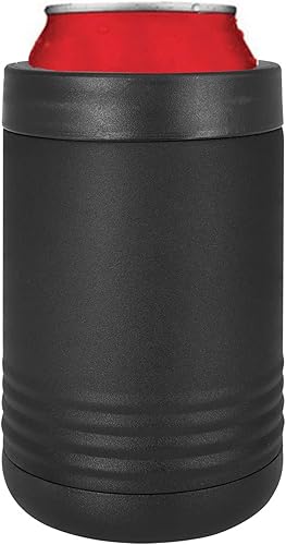 Miniatura 5 de Soporte de bebidas aislado grabado personalizado personalizado de acero inoxidable Enfriador de botellas de vidrio o lata de aluminio (verde)