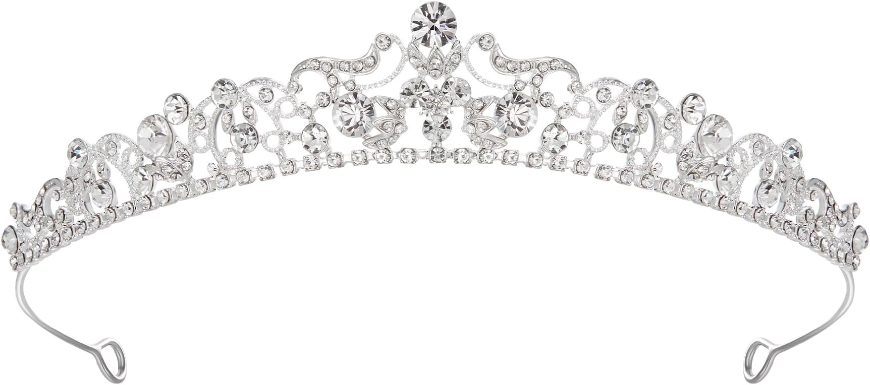 Wedding Tiaras and Crowns, Rhinestone Bridal Crown Princess Tiara Headpieces for Women
