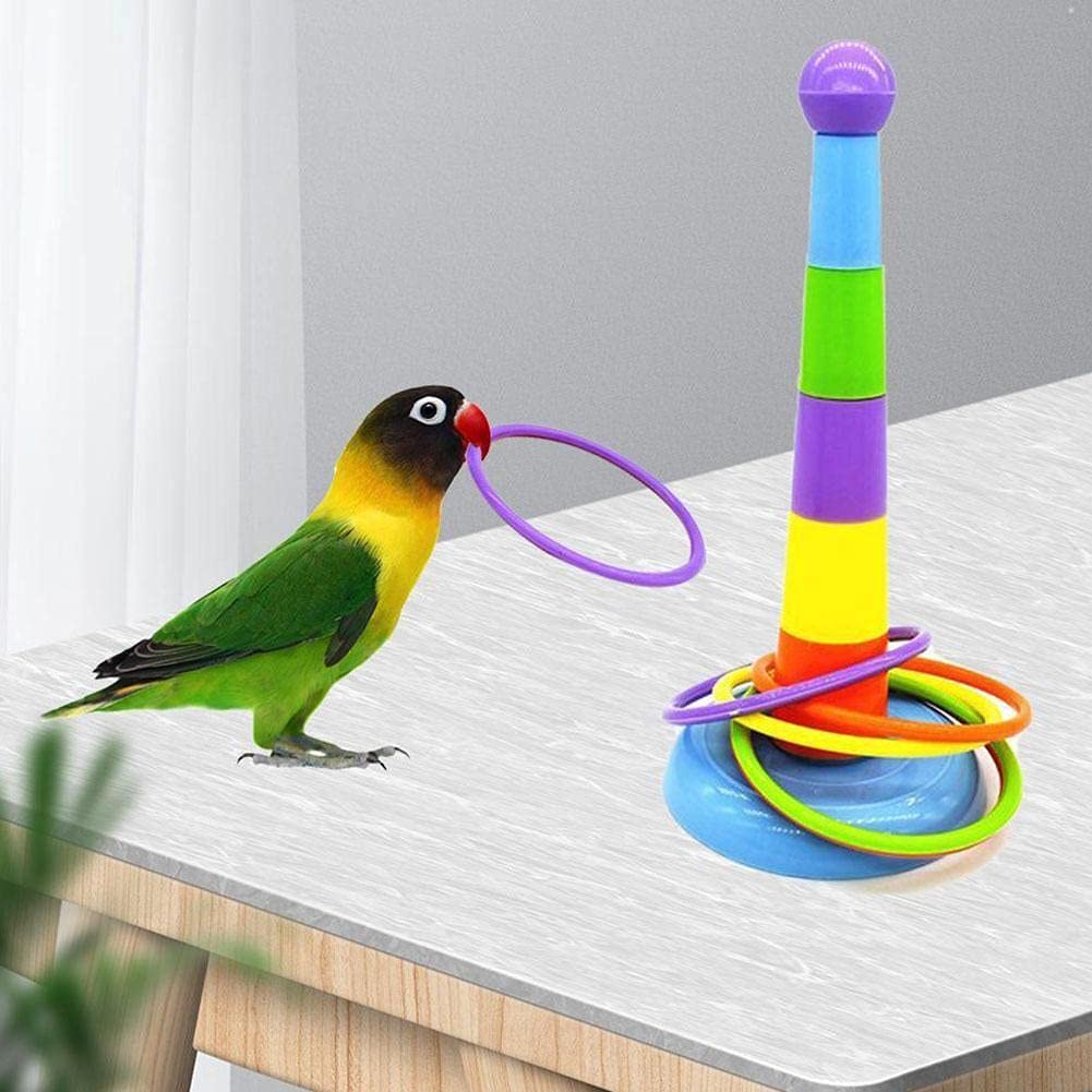 Papegaai foerageren speelgoed, kauwen versnipperen spel, 15 cm vogel