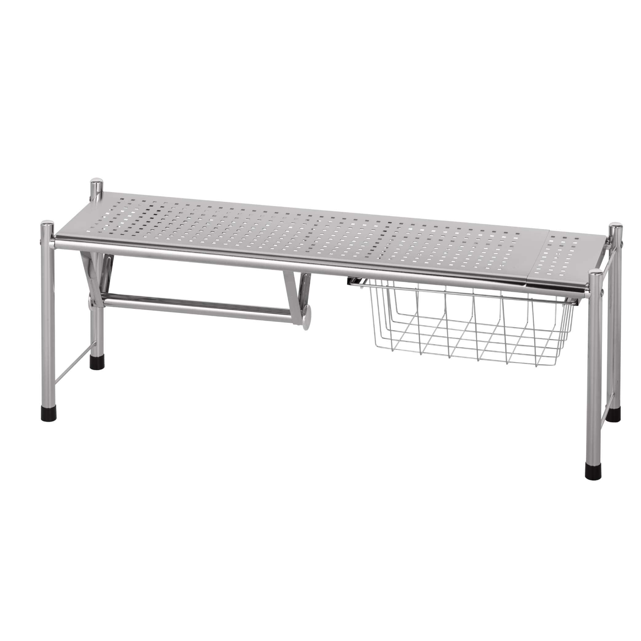 WENKO Spülbeckenregal Mod. Expando vielseitige ausziehbare Ablagefläche für optimalen Platz über der Spüle von 69 bis 116 cm Farbe nicht angegeben