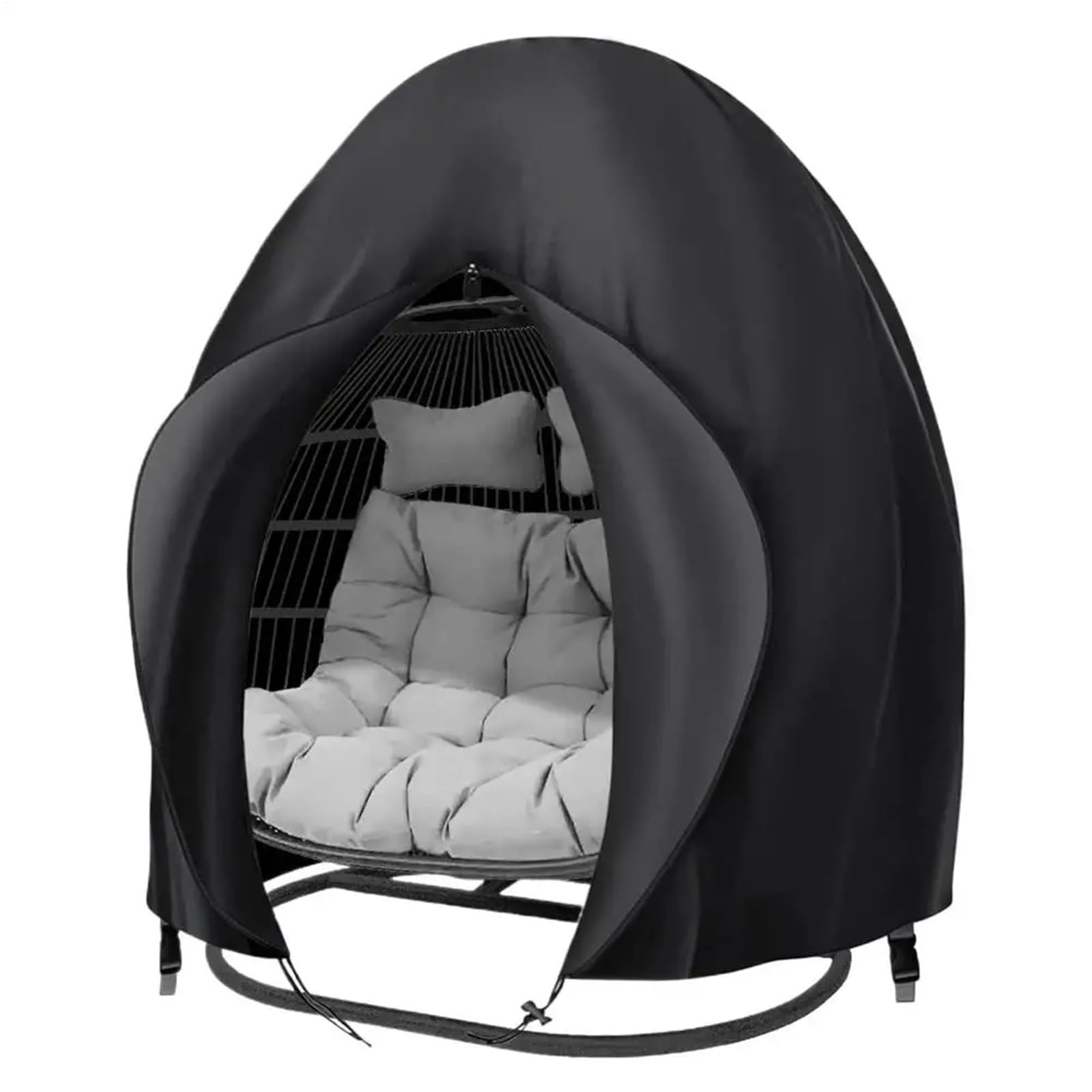 IRFHDCX Garden Chair Covers Patio Hanging Egg Chair Cover Waterproof 210D Oxford Cloth Double Seat CocoonSwing Covers Garden Protector