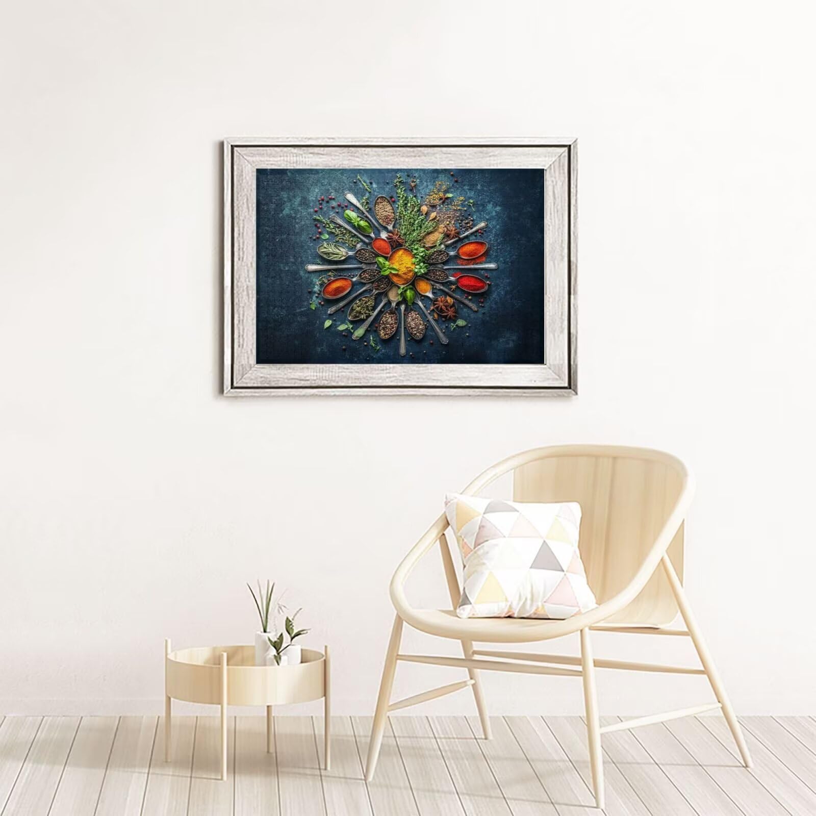 Puzzle 2000 Teile, Puzzle Erwachsene, Holzpuzzle Küche Impossible Jigsaw, Clevere Rätsel, HD Farbe Jigsaw mit Geschenkbox Verpackung for Room Decor, Geschenke für Frauen Farbe 100x70cm p-1516