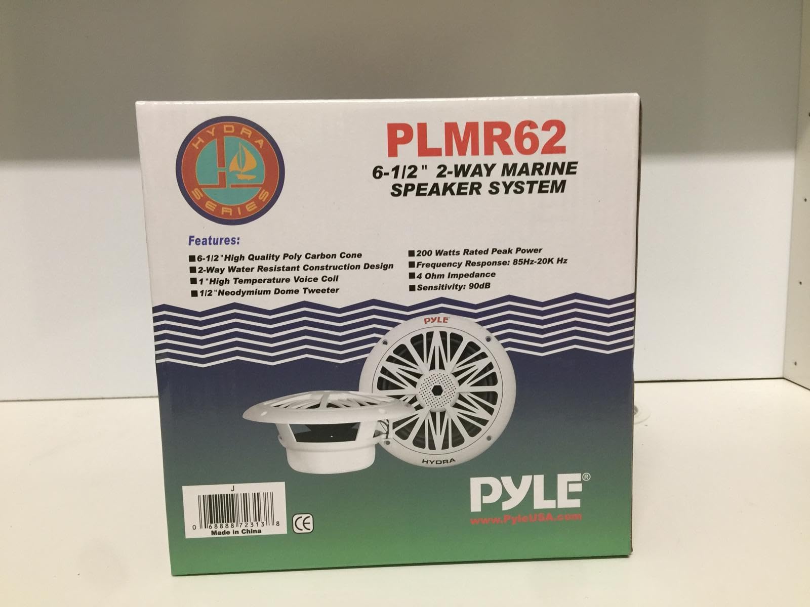 Pyle PLMR62 Pareja difusores Altavoces 2 Calles Blancos 6,5" 16,50 cm 165 mm diámetro Chubasqueros Interno Externo mar Piscina Barco balsa Hotel Pub Bar 200 vatios rms 400 vatios MAX a Pareja