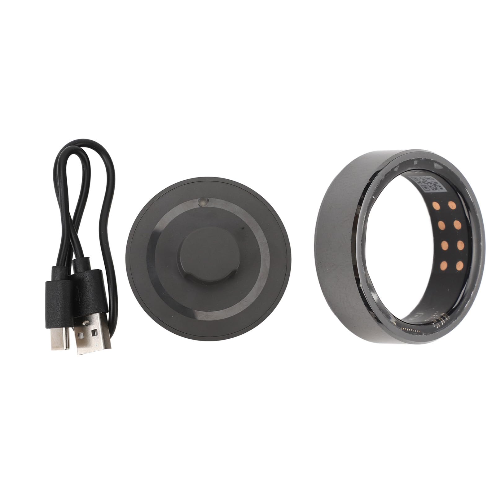 Smart Ring Monitoraggio del Sonno, Temperatura, Contapassi, Ricarica Wireless, Monitoraggio della Salute Sportiva, Monitor della Frequenza Cardiaca per l'uso Quotidiano (N. 7)