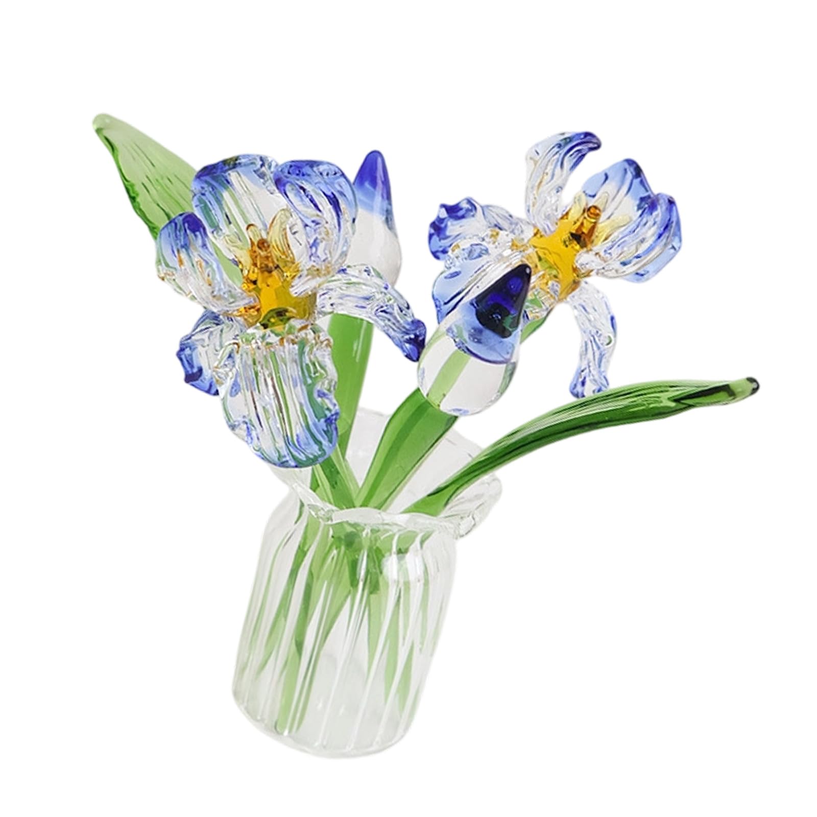 Kfwfuaee E Premium Simulated Florals Arrangement With Clear Vases For Giving Occasion Flower With Vases