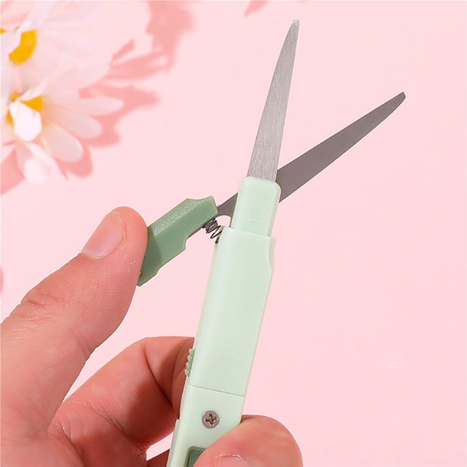 JINGYAN Cuchillos multiusos Art Knife Portable Scissors(Blue)