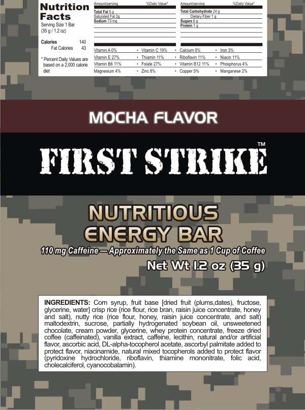 Miniatura 3 de Paquete de 6 barras First Strik (6 mini moca)