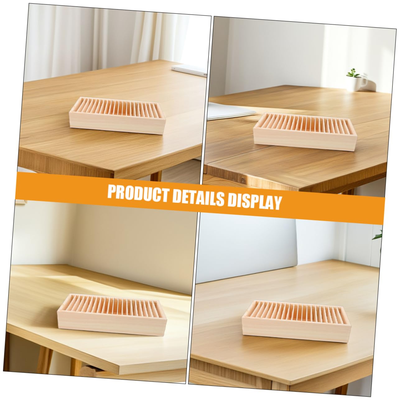 Generic 2 Szt Drewniane Pudełko Do Przechowywania Kart Drewniane Etui Na Wizytówki Stolik Na Karty Drewniane Małe Etui Na Karty Drewniane Etui Do Przechowywania Przenośny Wizytownik