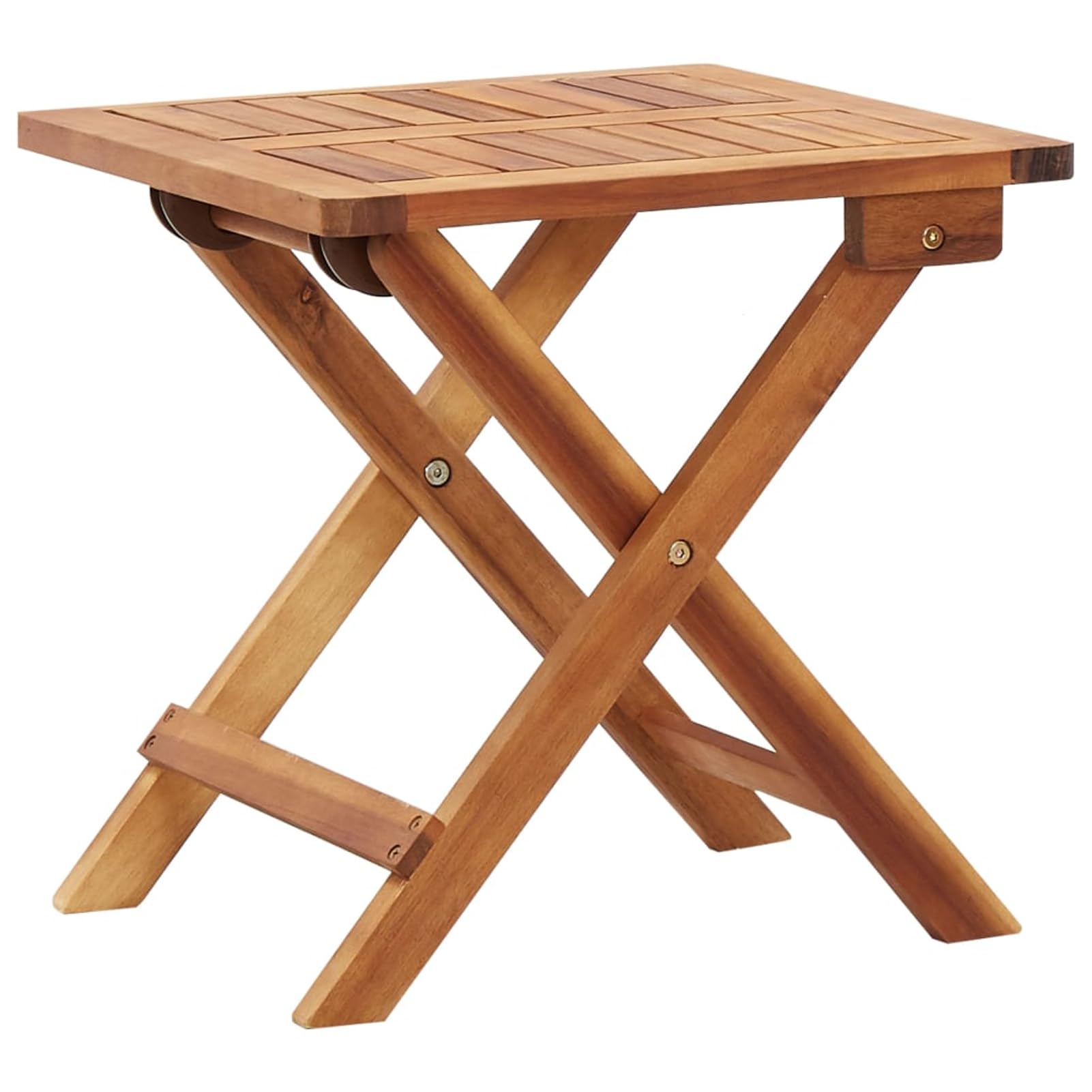 Table de jardin pliante en acacia massif pour repas conviviaux sur la terrasse