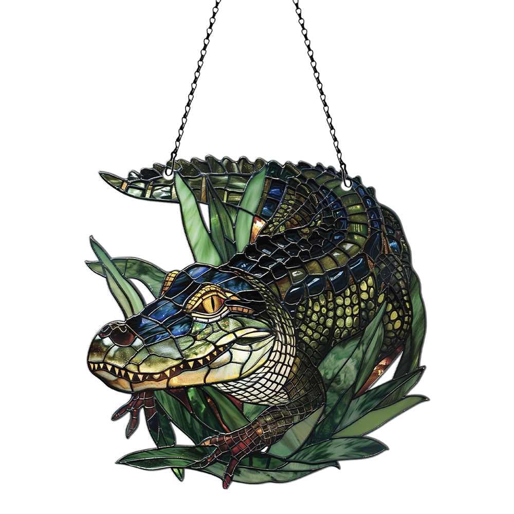 Alligator Acrylic Ornament Gift for Alligator Lovers Christmas Decor