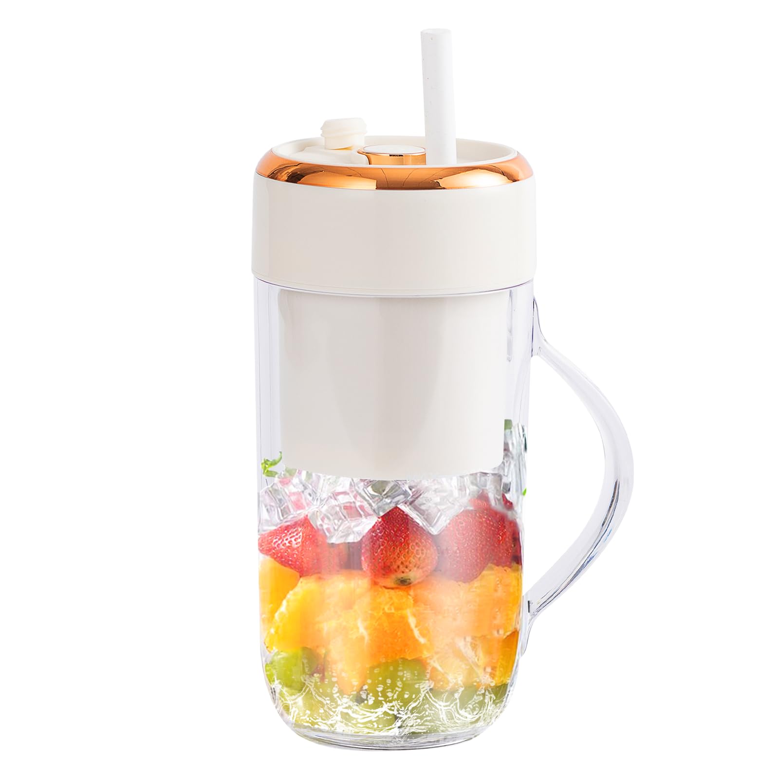 MingQiEven Multifunctional Portable Blender, Cordless, Personal Blender-for Shakes & Smoothies, BPA Free, Leakproof-Lid & Sip Spout, USB-C Rechargeable, Dishwasher Safe Parts 330ml