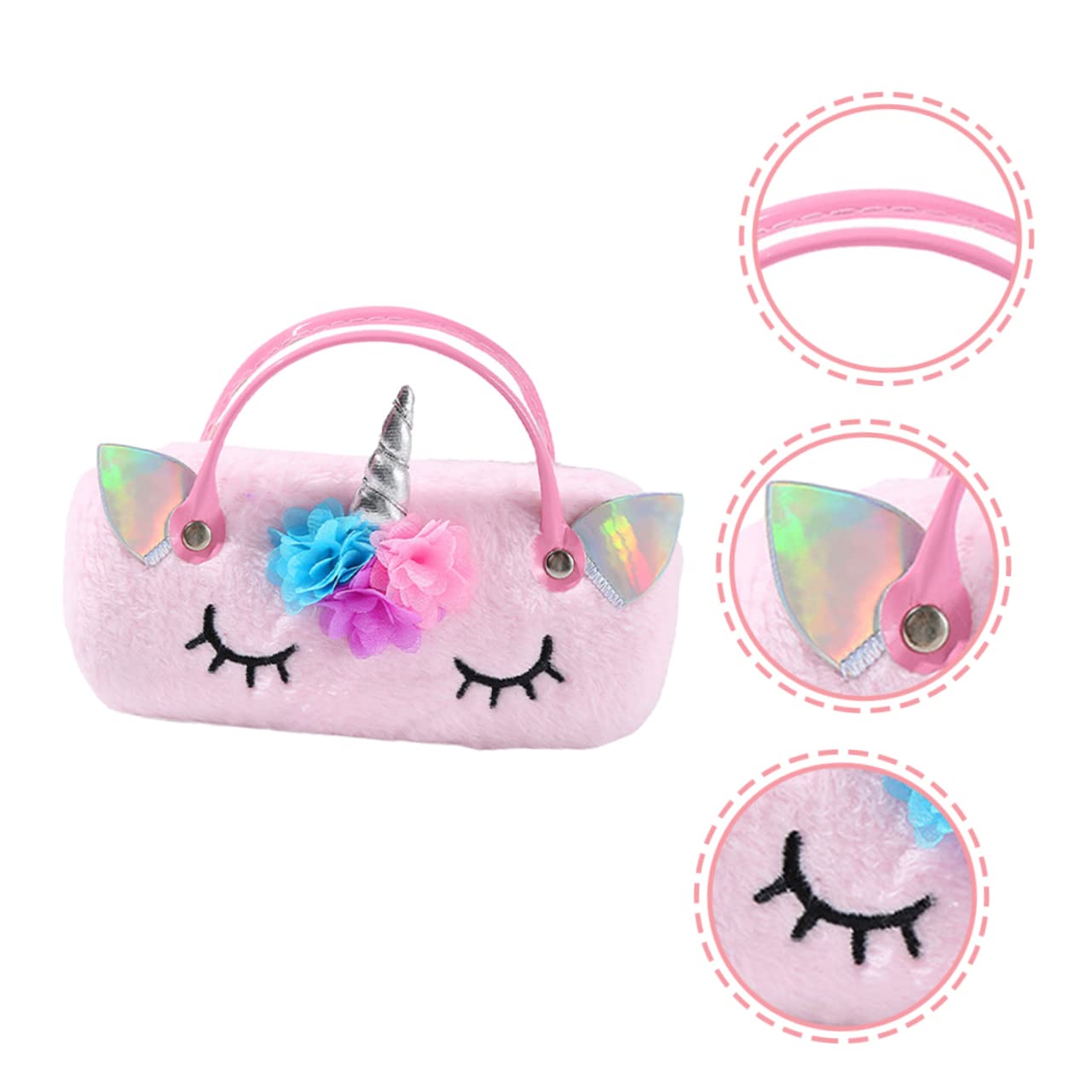 Tragbare Brillentasche Kinderbrille Cartoon-brillenbeutel Sonnenbrillen-organizer-aufbewahrung Aufbewahrungsbox Für Sonnenbrillen Cartoon-brillenetui Plüsch Handtasche Gläser