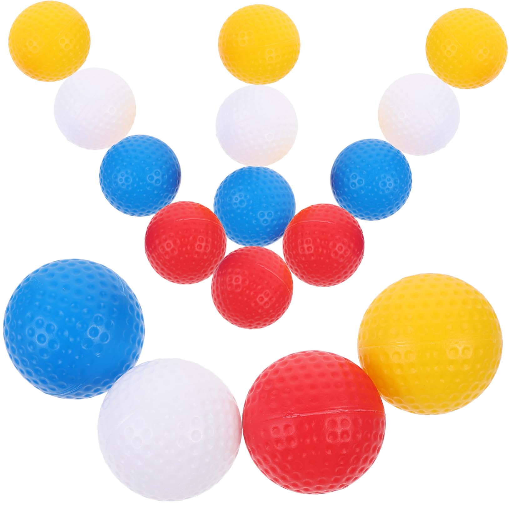 Mikinona 16Pcs Wear Resistant Hollow Golf Training Balls Reusable Practice Balls for Backyard Golfing for Teens to Skills and Accuracy