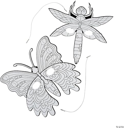 Colorea tus propias máscaras de insectos y mariposas: manualidades para niños y actividades divertidas en el hogar