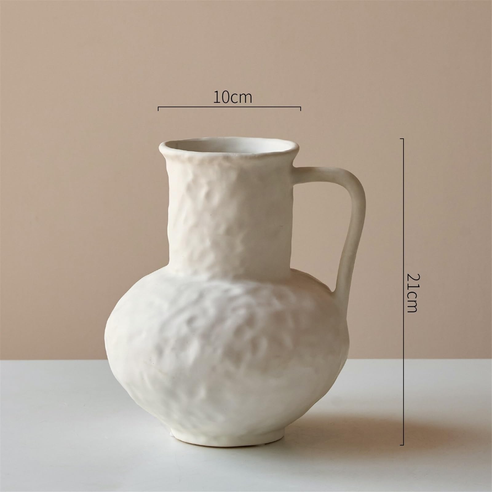 Vaso per fiori Vaso rustico in ceramica alto 8,3 pollici moderno