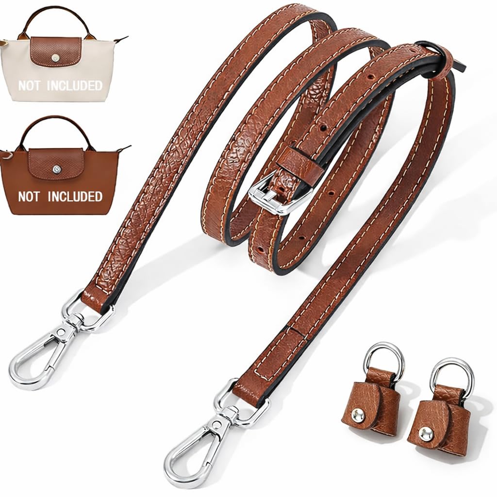 Chispee Leather Shoulder Strap Set Bag Transformation Purse Strap Extender Leather Purse Straps Replacement for Crossbody Bag