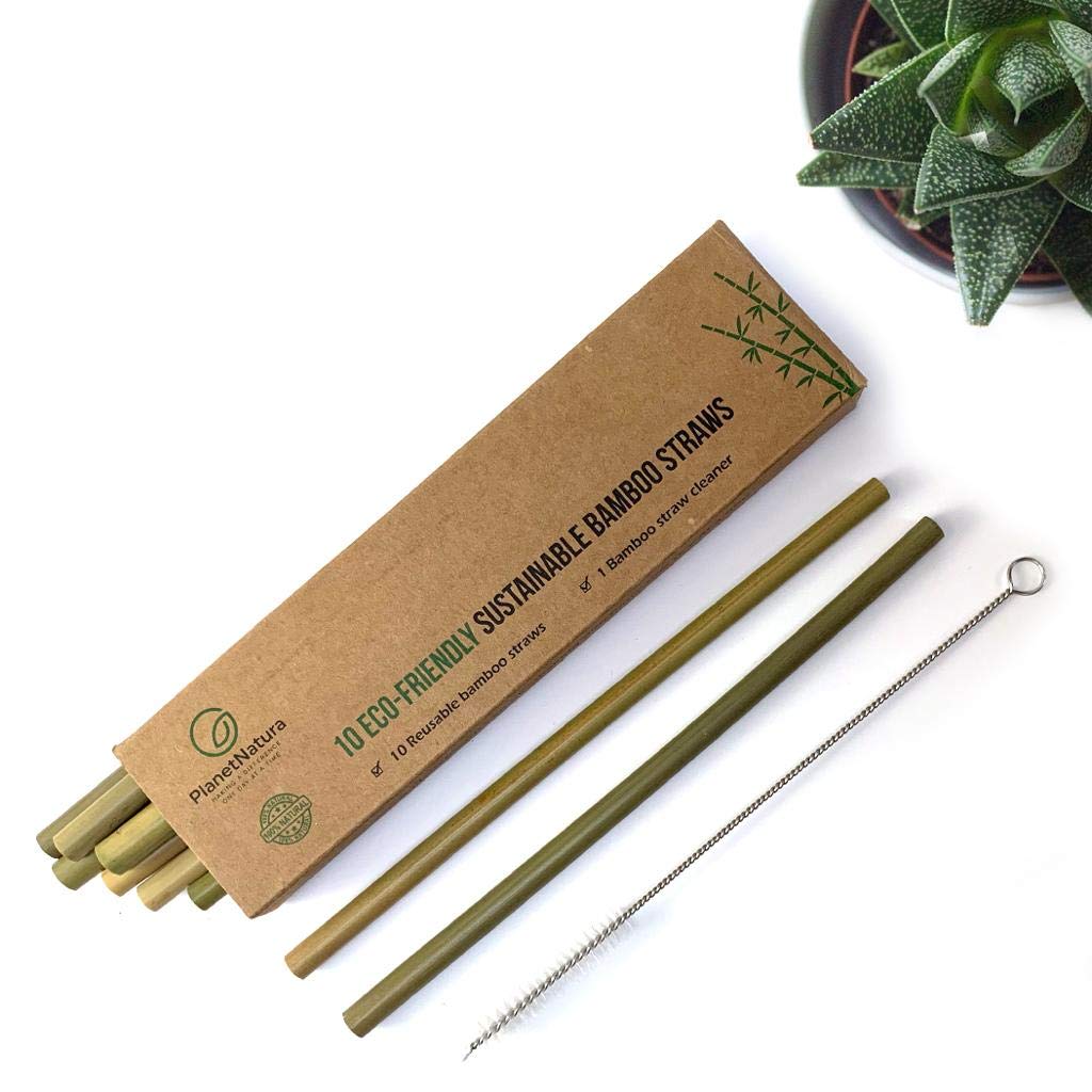 PlanetNaturaBamboo Straws 10 Pack