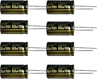 XHW, 680uF 100V 16X30 +-20percent -40 to +105Â°C 6 PCS Aluminum Electrolytic Capacitor,680uF 100V Capacitor,680uF Capacitor,100V Capacitor,680uF,680uF Capacitor 100V,100V 680uF Capacitor