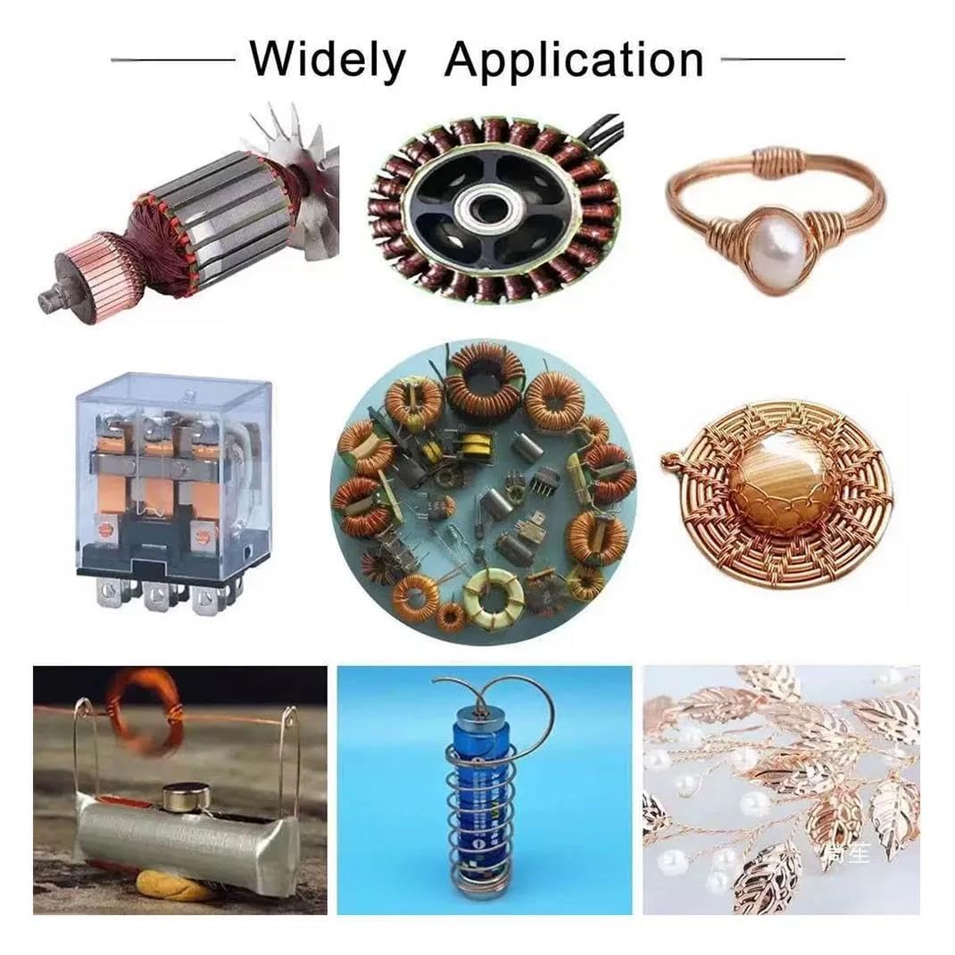 500g/roll Enamelled Wire QZY-2/180 Grade High-Temperature Resistant Enameled Copper Wire 0.49 0.51 0.6 0.7 0.8 Mm(0.49mm)