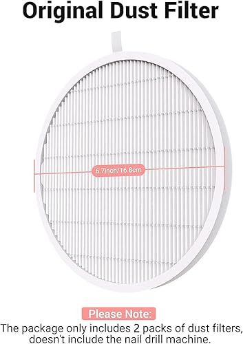 Miniatura 3 de MelodySusie Colector de polvo de uñas con filtro reutilizable, potente ventilador de vacío de uñas, extractor de colector de polvo, máquina