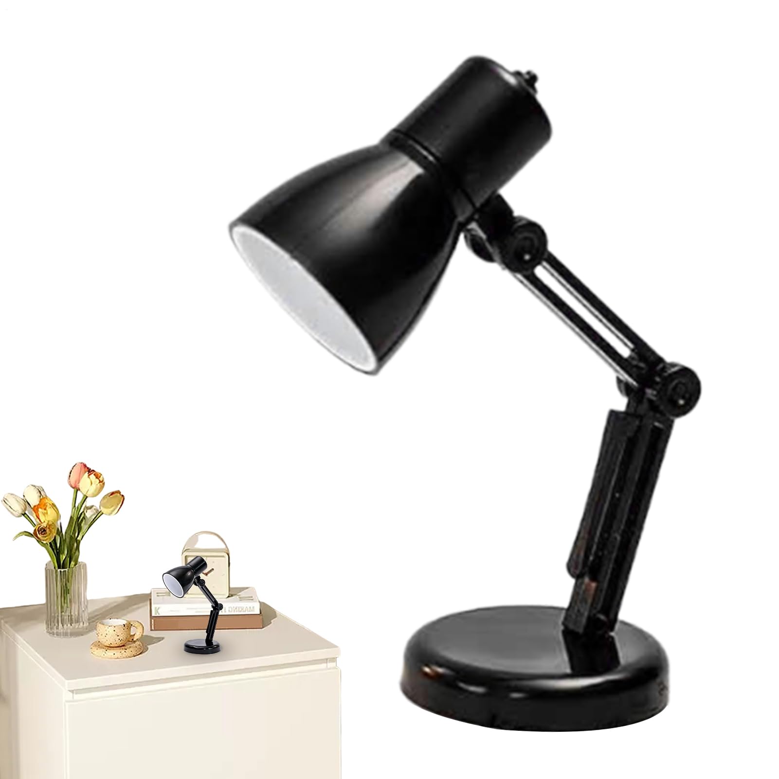 LED Desk Lamp Reading Light Battery Powered Bedside Digable Portable Study Table Study Book Wireless Study Table Soft Light Decoration PE