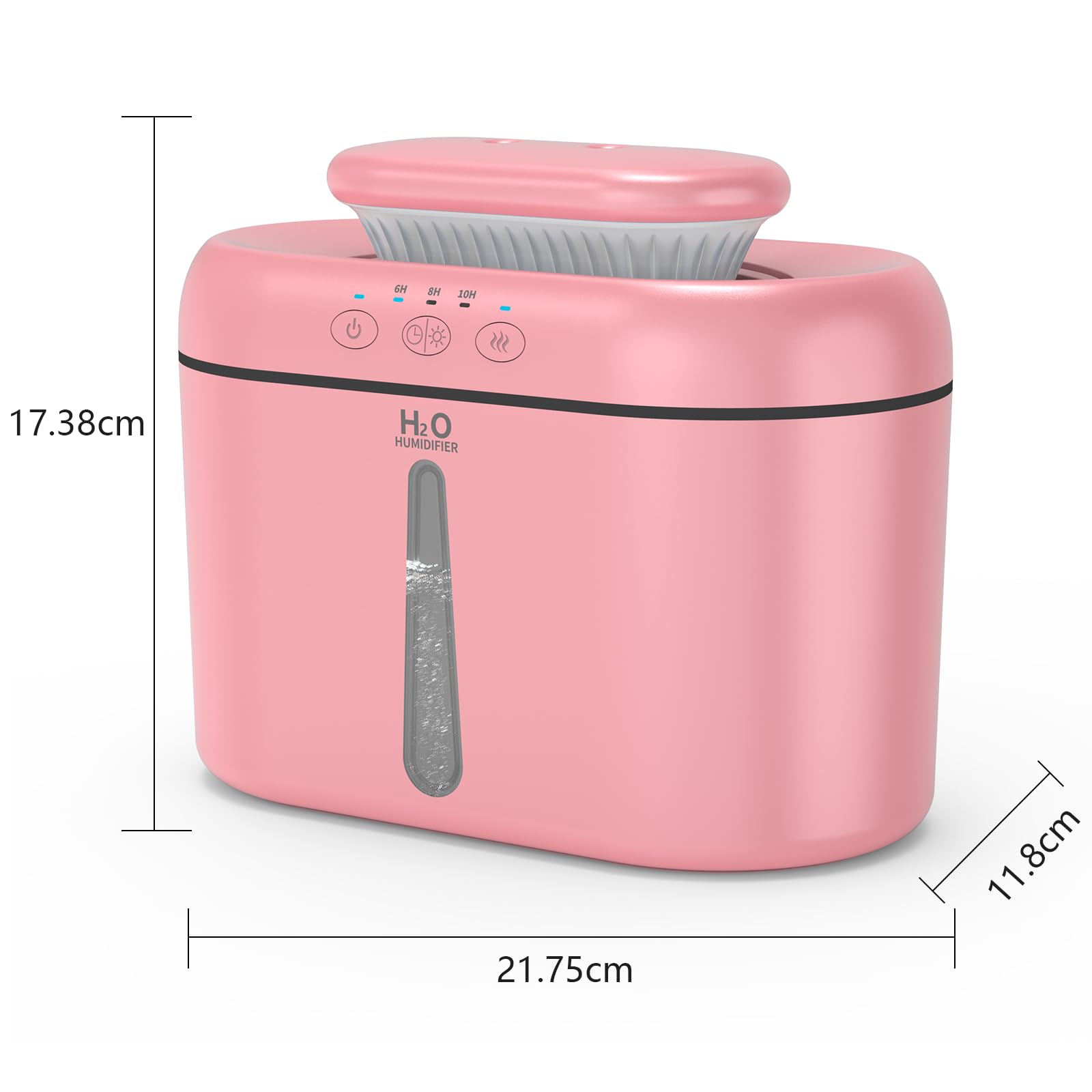 Luftbefeuchter schlafzimmer 2L air humidifier raumbefeuchter baby pflanzen humidifier for bedroom vernebler luftbefeuchter kinderzimmer for plants Ruhig 28dB,Benötigt Stromanschluss zum Betrieb.