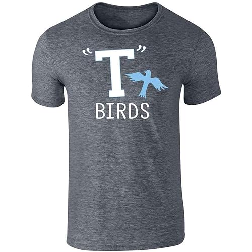 T Birds Tbird Gang Logo Retro 50s 60s Cosplay Graphic Tee T-Shirt for Men