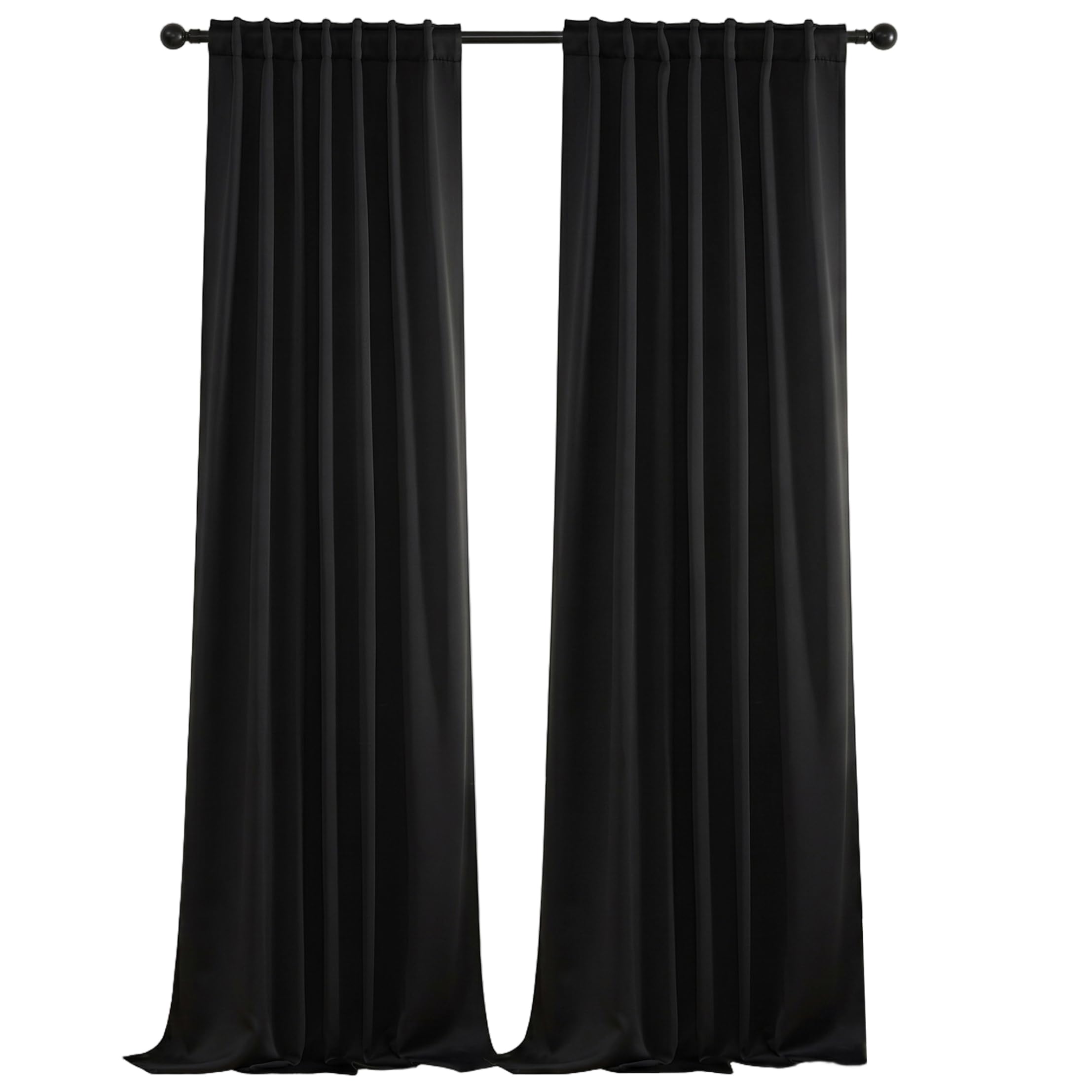 Rideaux occultants de 52 X 84 pouces pour chambre coucher bloquant 95% de lumière