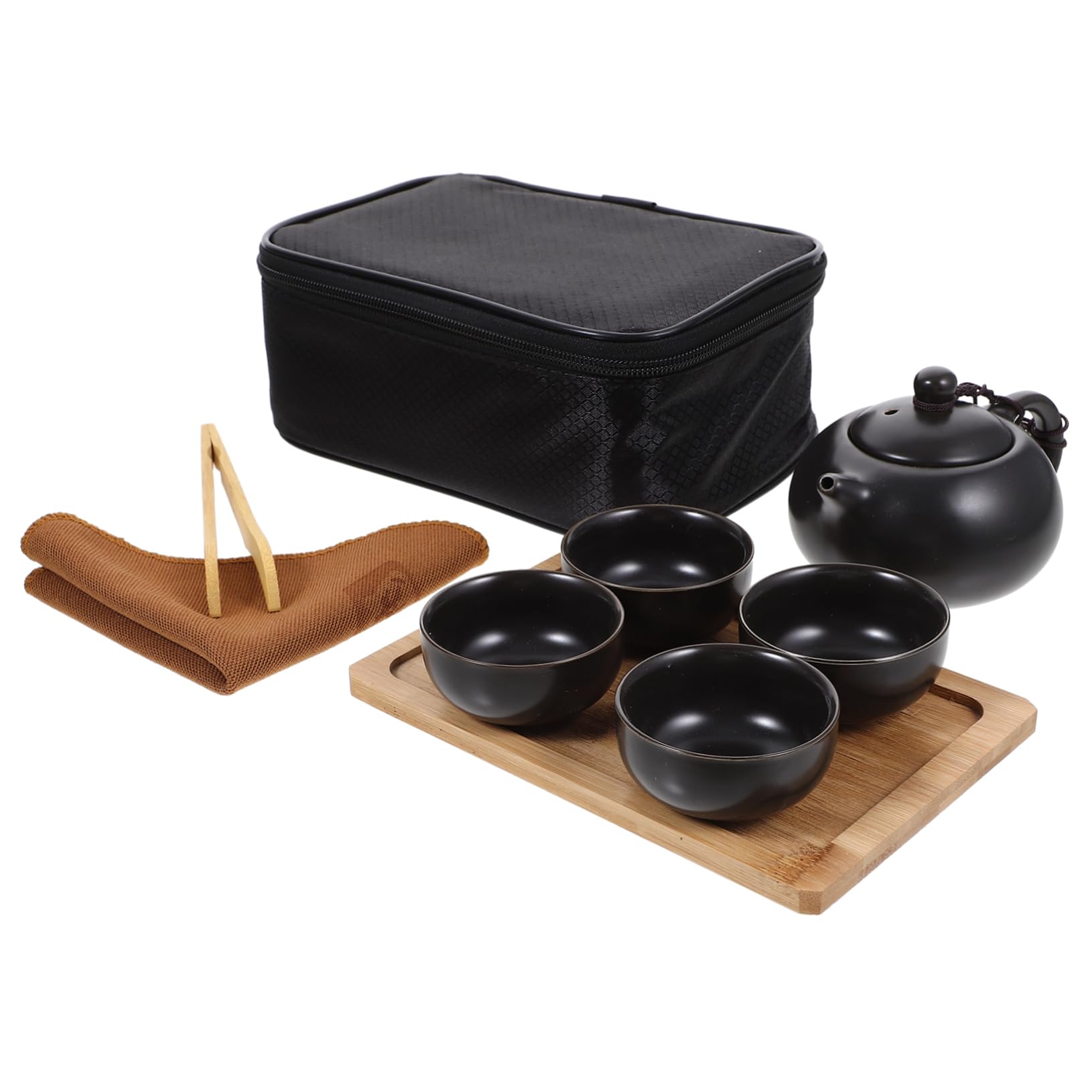 Zestaw do herbaty podróżnej dla dorosłych, zestaw do herbaty dla kobiet, ceramiczny zestaw do herbaty Kung Fu, dzbanek i filiżanka