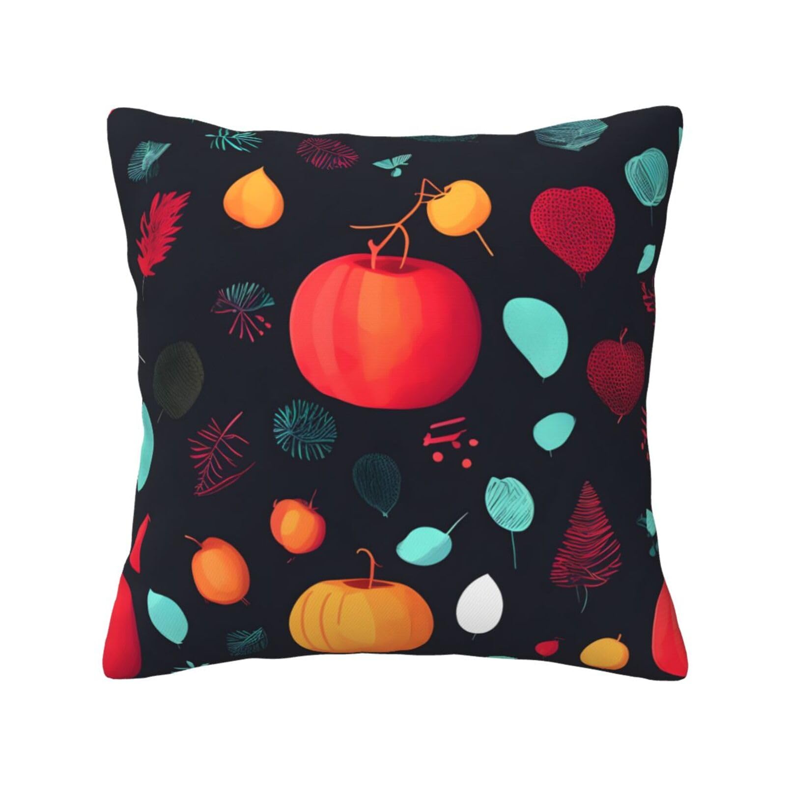 SXZVVBN Pumpkin FlowersDecorative Square Sofa Cushion Covers