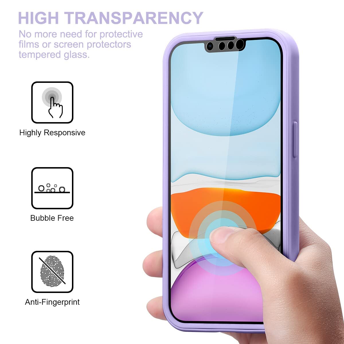 Yoedge Cover con Cordino per Apple iPhone 7 Plus/8 Plus 5,5,360 Gradi Protezione Integrata Dello Schermo Custodie con Laccio Tracolla,Trasparente Antiurto Case con Disegno per iPhone7 Plus,Caramella